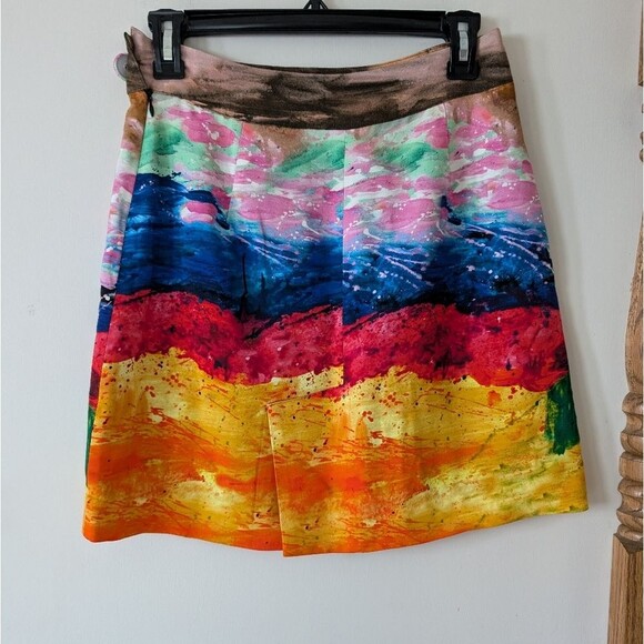 Essential Antwerp Watercolor Art To Wear Mini Skirt Size 2 - Picture 7 of 11